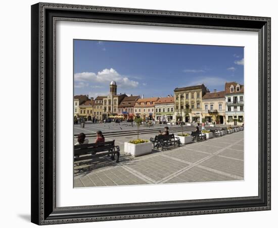 Piata Sfatului, Brasov, Transylvania, Romania, Europe-Gary Cook-Framed Photographic Print