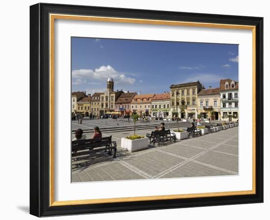 Piata Sfatului, Brasov, Transylvania, Romania, Europe-Gary Cook-Framed Photographic Print