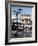 Piazza and Cafe, Menaggio, Lake Como, Lombardy, Italy, Europe-Frank Fell-Framed Photographic Print