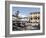 Piazza and Cafe, Menaggio, Lake Como, Lombardy, Italy, Europe-Frank Fell-Framed Photographic Print