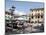 Piazza and Cafe, Menaggio, Lake Como, Lombardy, Italy, Europe-Frank Fell-Mounted Photographic Print