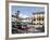 Piazza and Cafe, Menaggio, Lake Como, Lombardy, Italy, Europe-Frank Fell-Framed Photographic Print