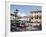 Piazza and Cafe, Menaggio, Lake Como, Lombardy, Italy, Europe-Frank Fell-Framed Photographic Print