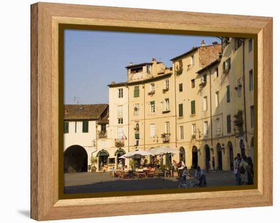 Piazza Anfiteatro, Lucca, Tuscany, Italy-Sheila Terry-Framed Premier Image Canvas