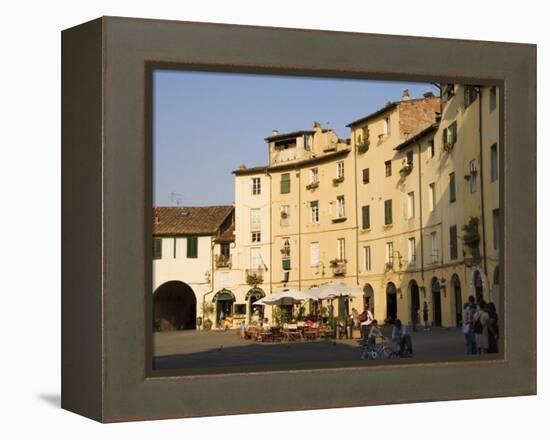 Piazza Anfiteatro, Lucca, Tuscany, Italy-Sheila Terry-Framed Premier Image Canvas