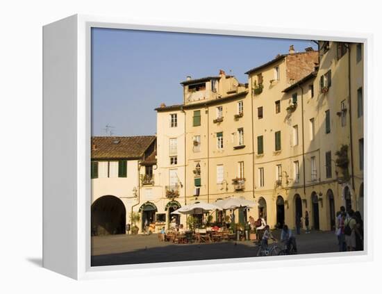 Piazza Anfiteatro, Lucca, Tuscany, Italy-Sheila Terry-Framed Premier Image Canvas