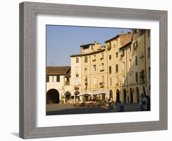 Piazza Anfiteatro, Lucca, Tuscany, Italy-Sheila Terry-Framed Photographic Print