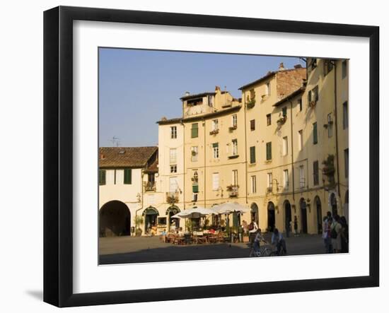 Piazza Anfiteatro, Lucca, Tuscany, Italy-Sheila Terry-Framed Photographic Print