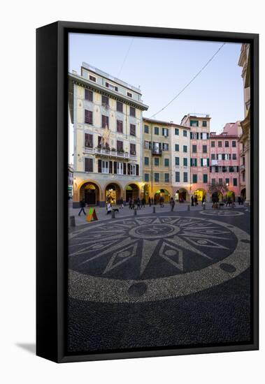 Piazza Caprera, Santa Margherita Ligure, Genova, Liguria, Italy, Europe-Carlo Morucchio-Framed Premier Image Canvas