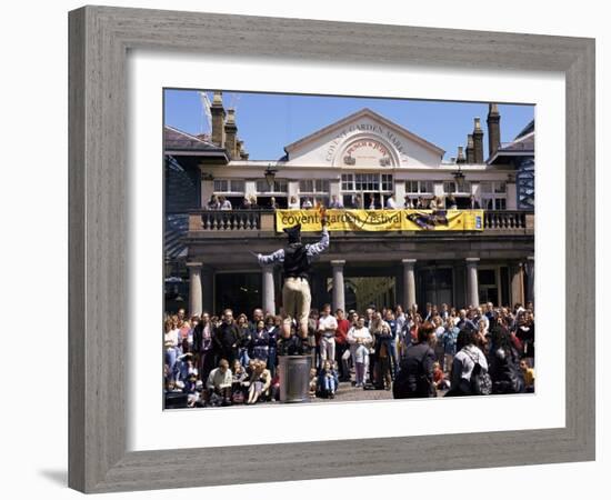 Piazza, Covent Garden, London, England, United Kingdom-Mark Mawson-Framed Photographic Print