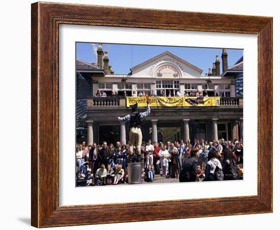 Piazza, Covent Garden, London, England, United Kingdom-Mark Mawson-Framed Photographic Print