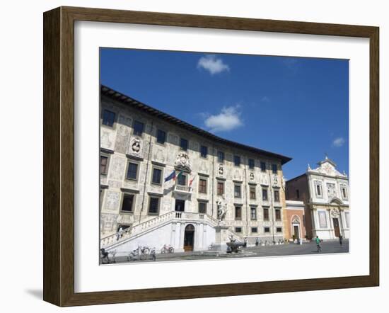 Piazza Dei Cavalieri, Scuola Normale University, Pisa, Tuscany, Italy, Europe-Tondini Nico-Framed Photographic Print