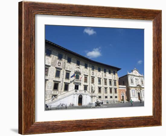 Piazza Dei Cavalieri, Scuola Normale University, Pisa, Tuscany, Italy, Europe-Tondini Nico-Framed Photographic Print