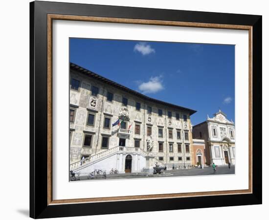 Piazza Dei Cavalieri, Scuola Normale University, Pisa, Tuscany, Italy, Europe-Tondini Nico-Framed Photographic Print