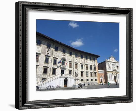 Piazza Dei Cavalieri, Scuola Normale University, Pisa, Tuscany, Italy, Europe-Tondini Nico-Framed Photographic Print