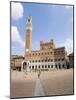 Piazza Del Campo and the Palazzo Pubblico with its Amazing Bell Tower, Siena, Tuscany, Italy-Robert Harding-Mounted Photographic Print