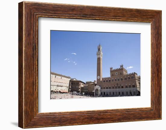 Piazza Del Campo, Palazzo Pubblico, Sienna, Tuscany, Italy-Martin Child-Framed Photographic Print