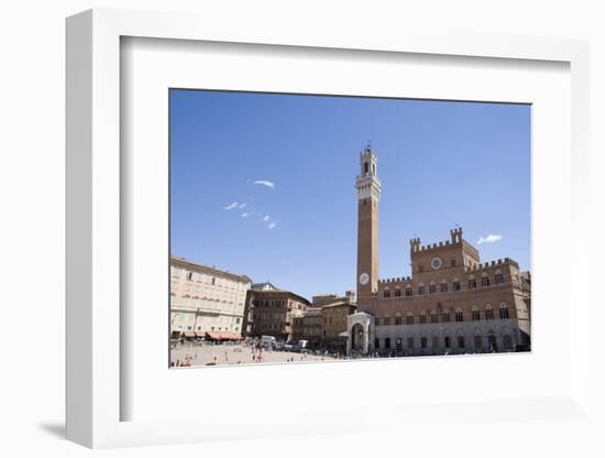 Piazza Del Campo, Palazzo Pubblico, Sienna, Tuscany, Italy-Martin Child-Framed Photographic Print