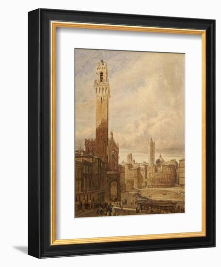 Piazza Del Campo-John Fulleylove-Framed Giclee Print