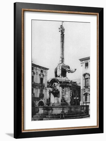 Piazza Del Duomo (Cathedral Squar), Catania, Sicily, Italy, C1923-null-Framed Giclee Print