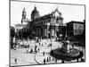 Piazza Del Duomo in Catania, with the Cathedral Dedicated to St. Agatha and the Elephant-Giacomo Brogi-Mounted Photographic Print