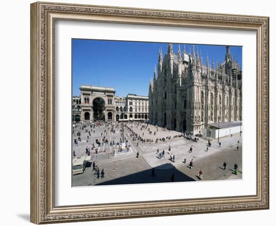 Piazza Del Duomo, Milan, Italy-Hans Peter Merten-Framed Photographic Print