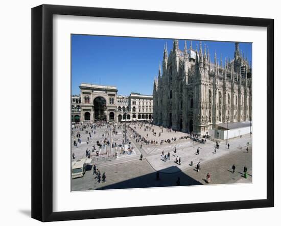 Piazza Del Duomo, Milan, Italy-Hans Peter Merten-Framed Photographic Print