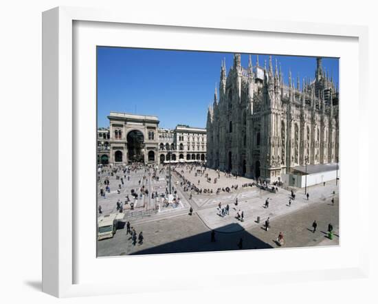 Piazza Del Duomo, Milan, Italy-Hans Peter Merten-Framed Photographic Print