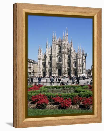 Piazza Del Duomo, Milan, Italy-Hans Peter Merten-Framed Premier Image Canvas