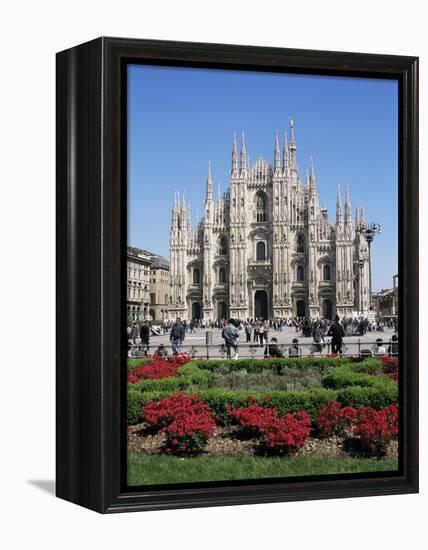 Piazza Del Duomo, Milan, Italy-Hans Peter Merten-Framed Premier Image Canvas