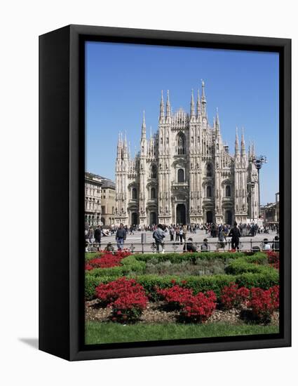Piazza Del Duomo, Milan, Italy-Hans Peter Merten-Framed Premier Image Canvas