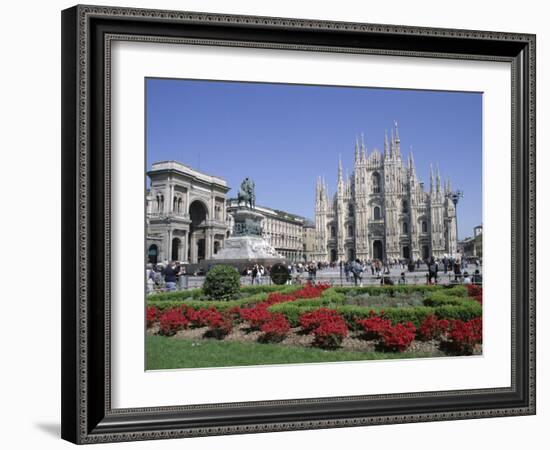 Piazza Del Duomo, Milan, Lombardy, Italy-Hans Peter Merten-Framed Photographic Print