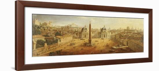 Piazza Del Popolo, Rome-Vanvitelli (Gaspar van Wittel)-Framed Giclee Print