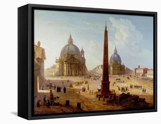 Piazza Del Popolo, Rome-Italian-Framed Premier Image Canvas