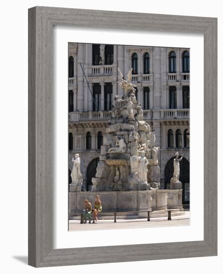 Piazza Dell Unita D'Italia,Trieste, Friuli-Venezia Giulia, Italy, Europe-Lawrence Graham-Framed Photographic Print