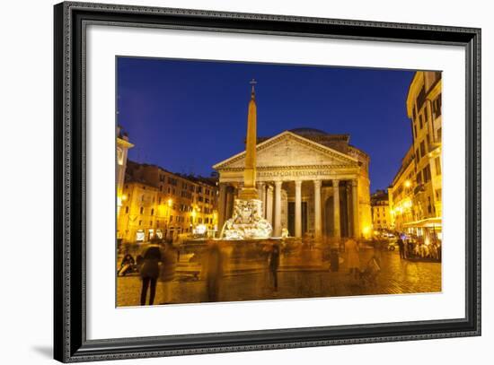 Piazza Della Rotonda and the Pantheon, Rome, Lazio, Italy, Europe-Julian Elliott-Framed Photographic Print