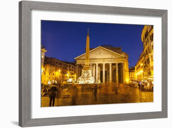 Piazza Della Rotonda and the Pantheon, Rome, Lazio, Italy, Europe-Julian Elliott-Framed Photographic Print