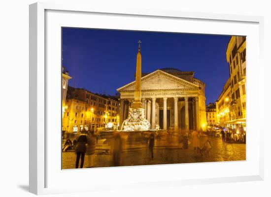 Piazza Della Rotonda and the Pantheon, Rome, Lazio, Italy, Europe-Julian Elliott-Framed Photographic Print