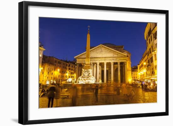 Piazza Della Rotonda and the Pantheon, Rome, Lazio, Italy, Europe-Julian Elliott-Framed Photographic Print