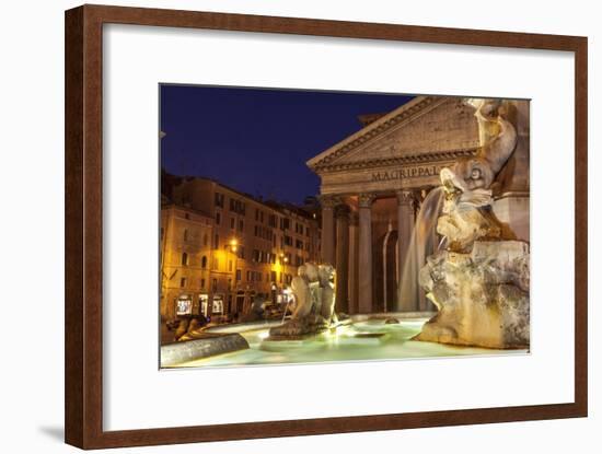 Piazza Della Rotonda and the Pantheon, Rome, Lazio, Italy, Europe-Julian Elliott-Framed Photographic Print