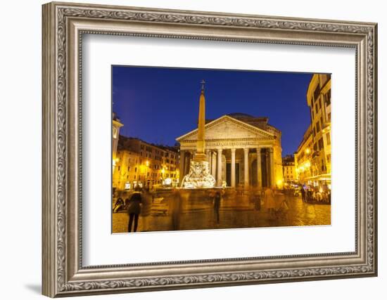 Piazza Della Rotonda and the Pantheon, Rome, Lazio, Italy, Europe-Julian Elliott-Framed Photographic Print