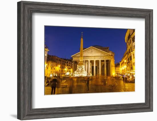 Piazza Della Rotonda and the Pantheon, Rome, Lazio, Italy, Europe-Julian Elliott-Framed Photographic Print