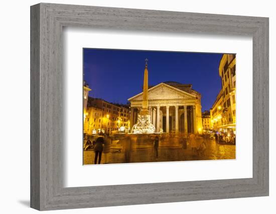 Piazza Della Rotonda and the Pantheon, Rome, Lazio, Italy, Europe-Julian Elliott-Framed Photographic Print