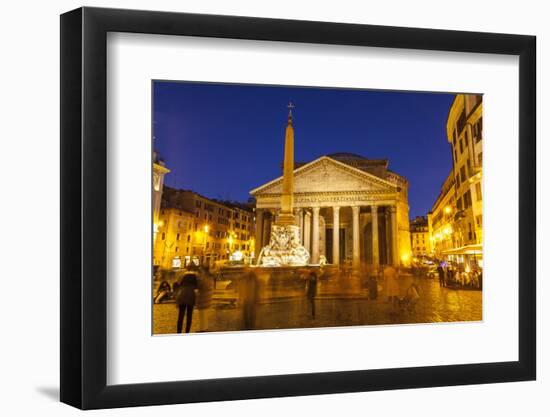 Piazza Della Rotonda and the Pantheon, Rome, Lazio, Italy, Europe-Julian Elliott-Framed Photographic Print