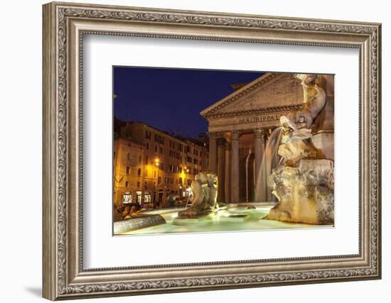 Piazza Della Rotonda and the Pantheon, Rome, Lazio, Italy, Europe-Julian Elliott-Framed Photographic Print