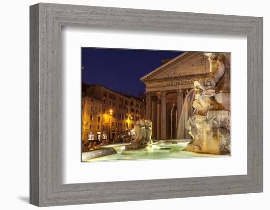 Piazza Della Rotonda and the Pantheon, Rome, Lazio, Italy, Europe-Julian Elliott-Framed Photographic Print