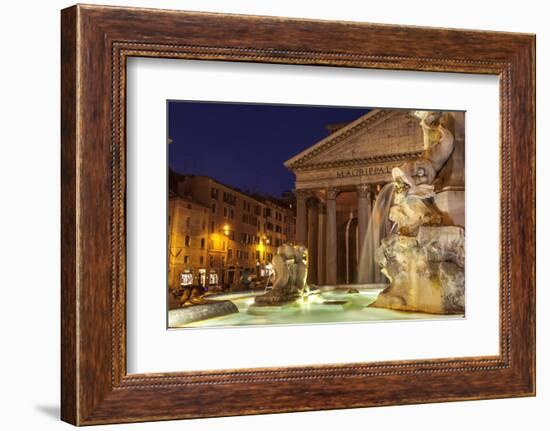 Piazza Della Rotonda and the Pantheon, Rome, Lazio, Italy, Europe-Julian Elliott-Framed Photographic Print