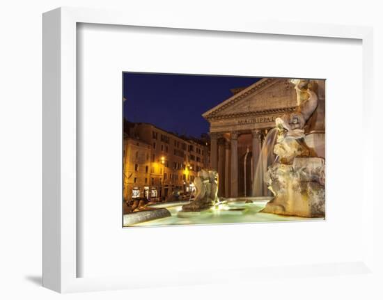 Piazza Della Rotonda and the Pantheon, Rome, Lazio, Italy, Europe-Julian Elliott-Framed Photographic Print