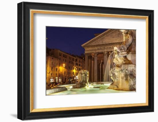 Piazza Della Rotonda and the Pantheon, Rome, Lazio, Italy, Europe-Julian Elliott-Framed Photographic Print