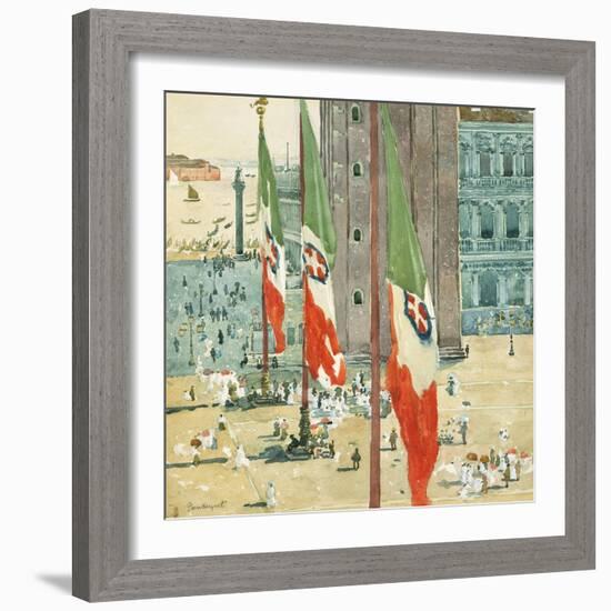 Piazza di San Marco, c.1898–99-Maurice Brazil Prendergast-Framed Giclee Print